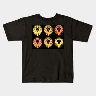 Yellow and orange lions Kids T-Shirt